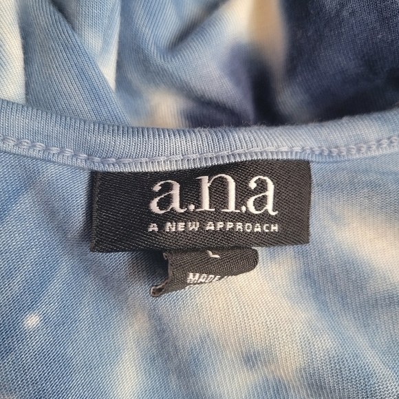 Ana Blue Tie-dye Sleeveless Tank Dress Size Large - Picture 3 of 3
